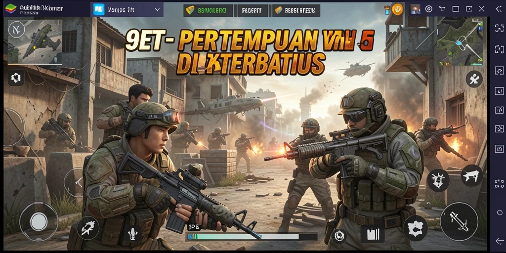 Gameplay seru di 9ET dengan aksi pertempuran yang menegangkan.