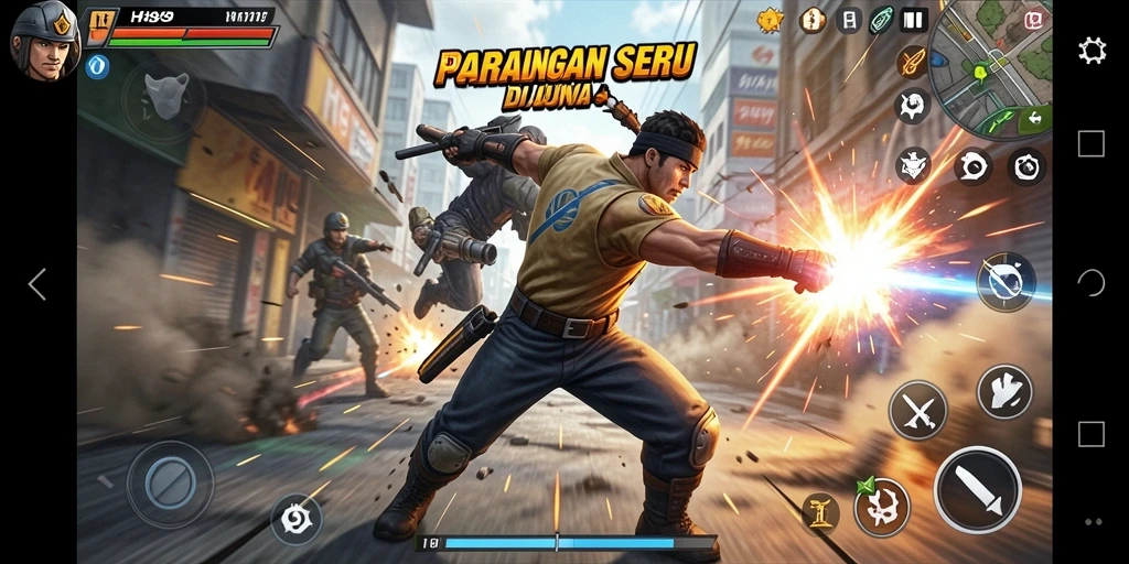 Tampilan gameplay H89 dengan aksi pertarungan yang mendebarkan.