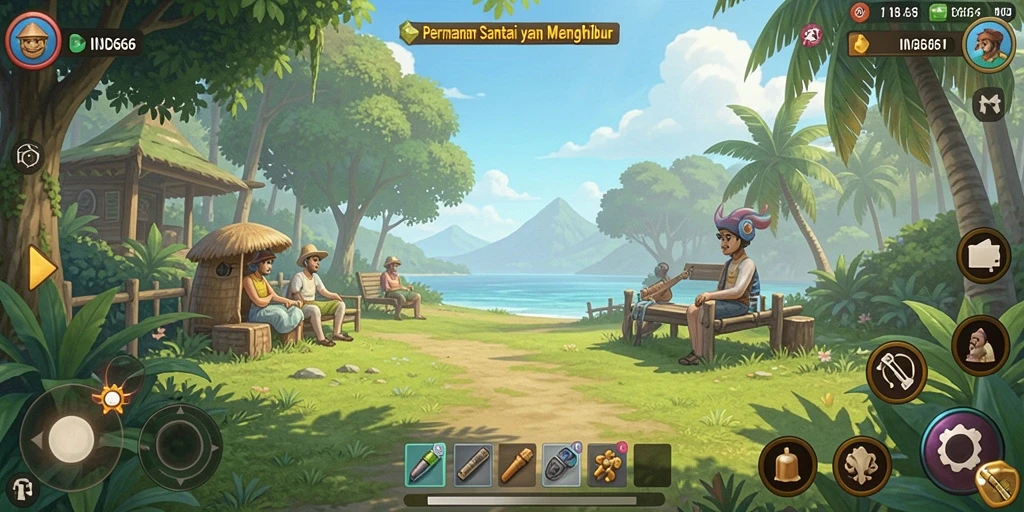 Tampilan gameplay <strong>IND666</strong> yang menarik dan menghibur.