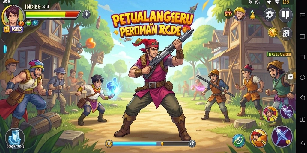 Tampilan gameplay seru dan penuh tantangan dari IND89.