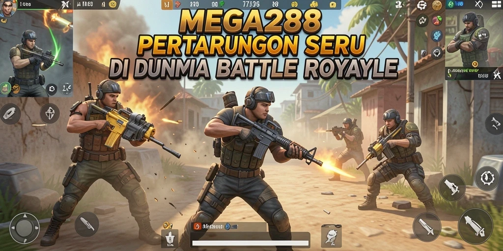 Gameplay seru dan menegangkan dalam MEGA288 Battle Royale.