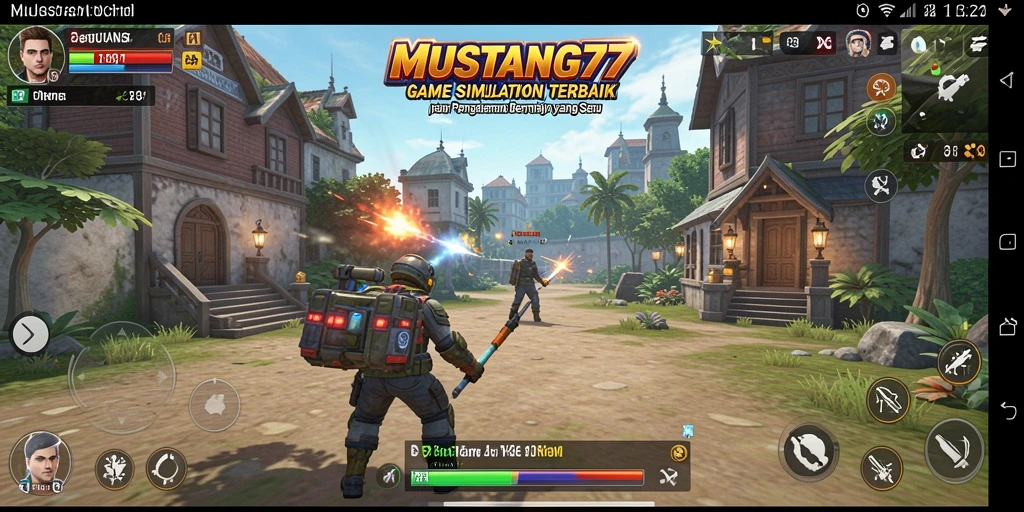 Tampilan gameplay menarik dari MUSTANG77 yang mengasyikkan.