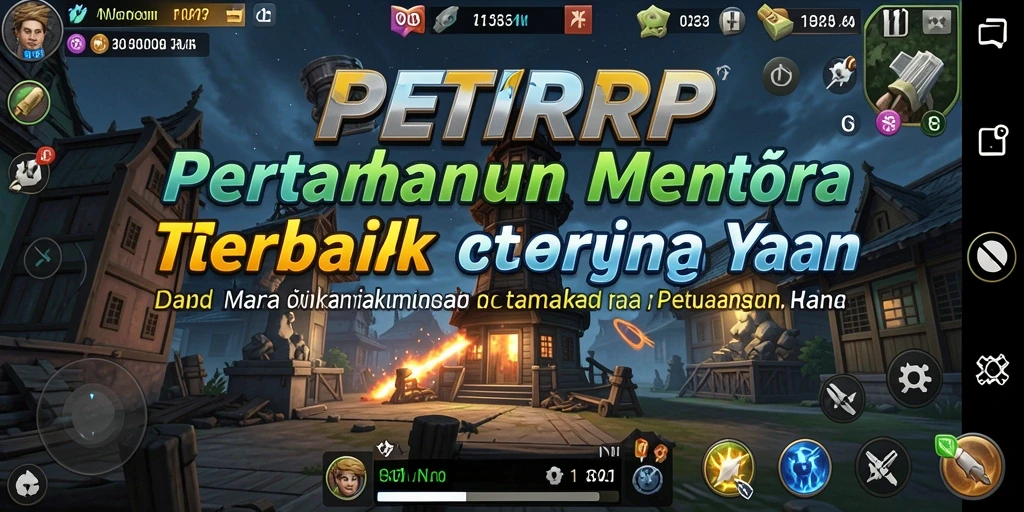 Screenshot utama PETIRRP menampilkan aksi Tower Defense yang mendebarkan.