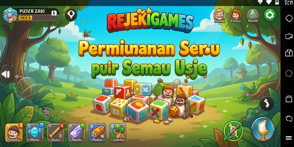 Tampilan gameplay seru dari REJEKIGAMES yang menantang pemain.
