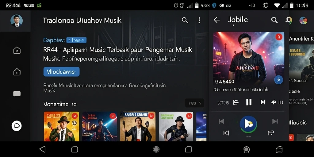 Screenshot gameplay RR44 menampilkan aksi seru dengan berbagai lagu.
