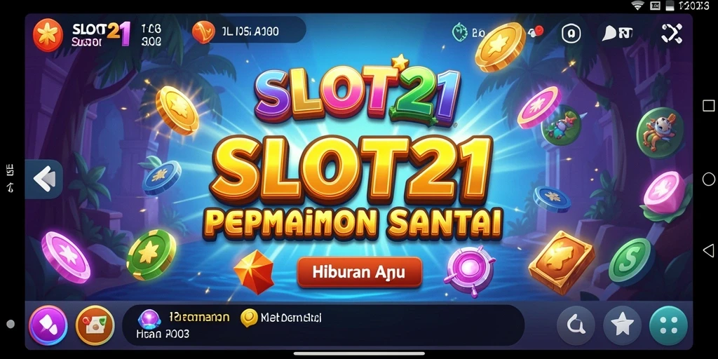 Tampilan gameplay menarik di SLOT21 dengan berbagai tema slot.