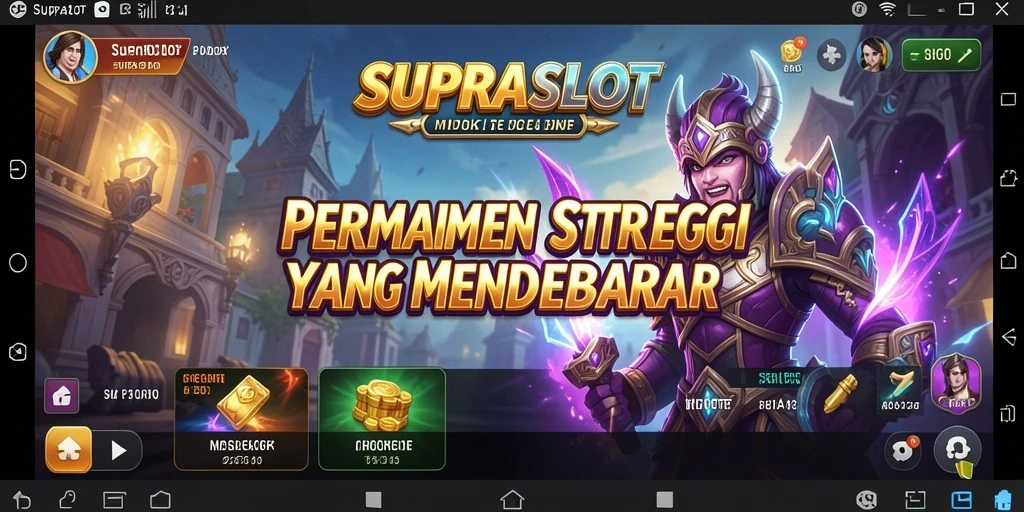 Tampilan gameplay SUPRASLOT menunjukkan strategi mendalam dan grafis atraktif.