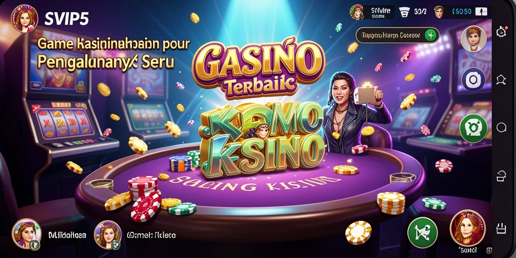Screenshot SVIP5 menunjukkan gameplay mendebarkan dengan berbagai opsi permainan Kasino.