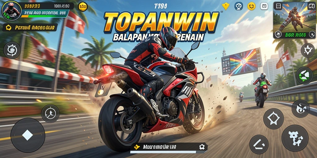 Gameplay seru dan grafis memukau dalam balapan motor.