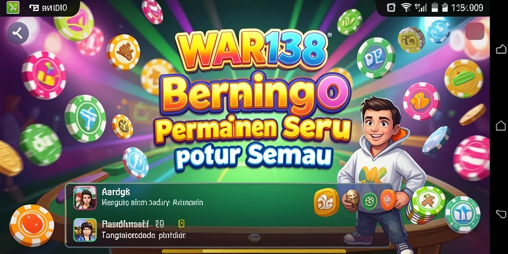 Tampilan gameplay Bingo di WAR138 yang menawan.
