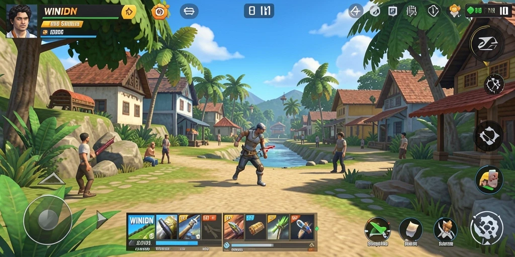 Tampilan gameplay seru dan menantang di WINIDN.