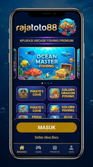 Tampilan utama aplikasi rajatoto88 dengan navigasi yang mudah.
